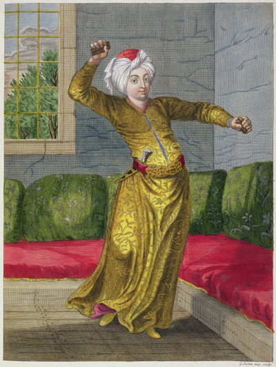 Tchingui, Turkish Dancer by Gerard Jean Baptiste Scotin